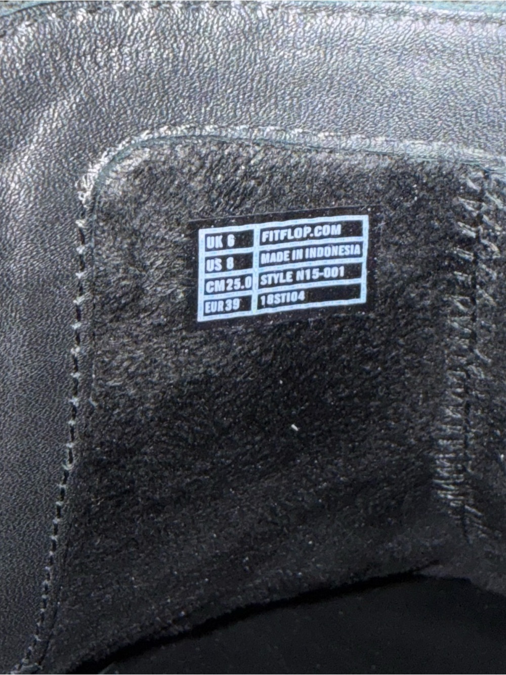 FitFlop Women's Black Leather Chelsea Ankle Boots - Picture 9 of 10